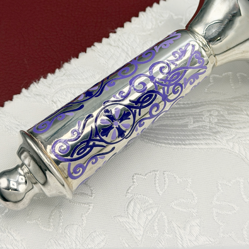 2.7.0747л Подсвечник латунный в серебрении фото 2 2.7.0747л Подсвечник латунный в серебрении фото 2