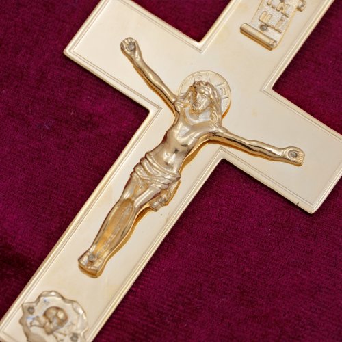 2.10.0205лп/46лп Крест наперсный Павловский латунный в позолоте фото 6 2.10.0205лп/46лп Крест наперсный Павловский латунный в позолоте фото 6