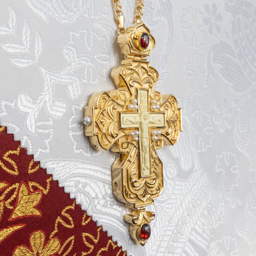 2.10.0646лп-11/1лп Крест наперсный в позолоте фото 7