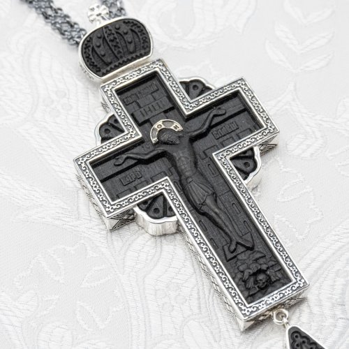 2.10.0252лр-13/63лр Крест наперсный с деревянным Распятием фото 4
