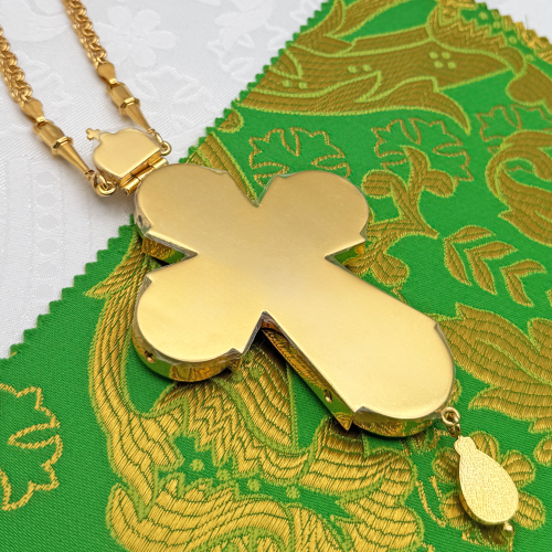 2.10.0649лнпэ-2/64лп Крест наперсный с натуральными камнями фото 6 2.10.0649лнпэ-2/64лп Крест наперсный с натуральными камнями фото 6