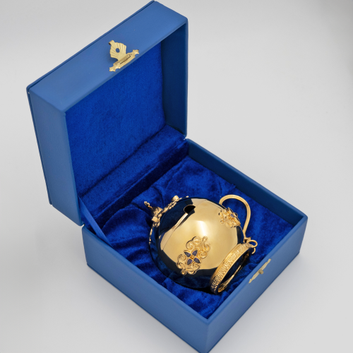 2.7.0684лп Ладанница латунная в позолоте фото 6