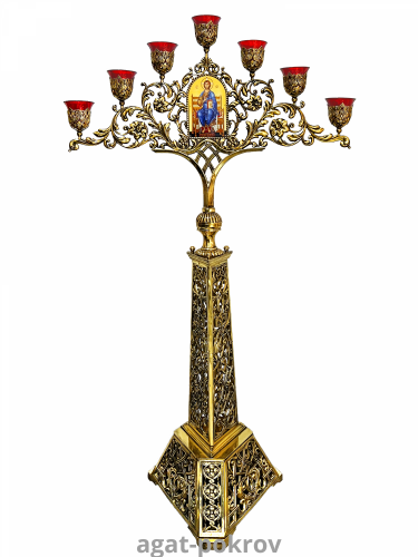 (5.7.1912лмпт-2) (Семисвечник) (Юв. сплав 0)
