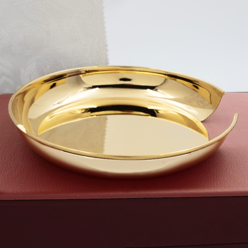 2.7.0802лп Тарелица для просфор латунная в позолоте фото 5 2.7.0802лп Тарелица для просфор латунная в позолоте фото 5