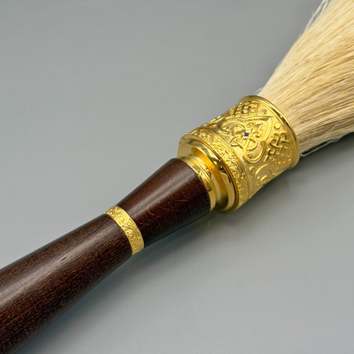 2.7.1366лп Кропило латунное в позолоте с деревянной ручкой фото 4 2.7.1366лп Кропило латунное в позолоте с деревянной ручкой фото 4