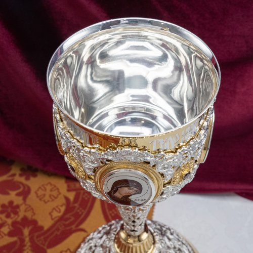2.7.1708лп-2-К/7 Евхаристический набор на 1л с мельхиоровой чашей фото 8