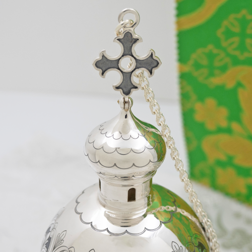 2.7.2961лр Кадило латунное с патинированием в серебрении фото 5 2.7.2961лр Кадило латунное с патинированием в серебрении фото 5