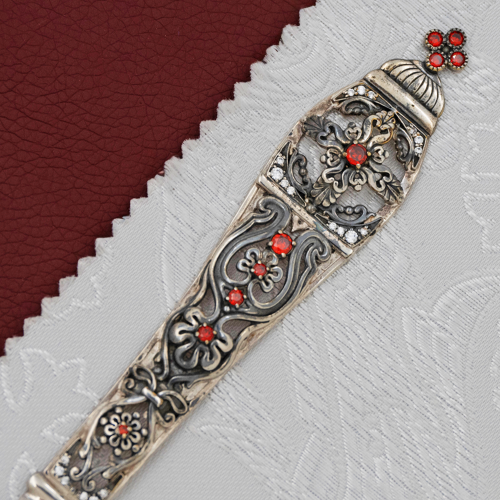 2.7.0712лр Лжица латунная с патинированием и со вставками фото 4