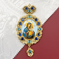 2.7.0653лп-2 Панагия латунная в позолоте без цепи