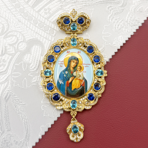 2.7.0653лп-2 Панагия латунная в позолоте без цепи 2.7.0653лп-2 Панагия латунная в позолоте без цепи