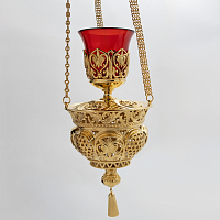 2.7.1846лп/1849лп Лампада подвесная латунная в позолоте