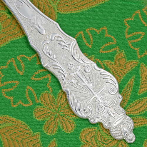 2.7.2556л Лжица латунная в серебрении фото 3 2.7.2556л Лжица латунная в серебрении фото 3