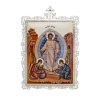 ( 2.78.02745л )( Икона )( Юв. Сплав ) (Воскресение Христово с красными камнями)