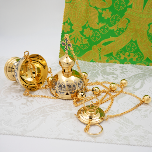 2.7.2961лпр Кадило латунное с патинированием в позолоте фото 7 2.7.2961лпр Кадило латунное с патинированием в позолоте фото 7