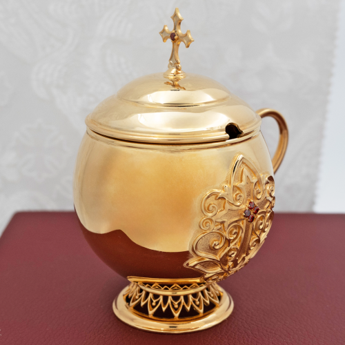 2.7.0684лп Ладанница латунная в позолоте фото 2