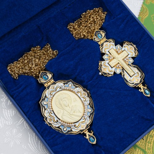 2.7.2620лп-11/1лп-К-М Архиерейский наперсный комплект в позолоте фото 14 2.7.2620лп-11/1лп-К-М Архиерейский наперсный комплект в позолоте фото 14