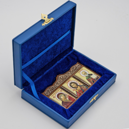 2.79.0042л Автомобильная икона латунная на дереве фото 3 2.79.0042л Автомобильная икона латунная на дереве фото 3