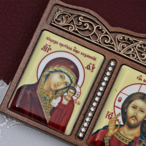 2.79.0042л Автомобильная икона латунная на дереве фото 6 2.79.0042л Автомобильная икона латунная на дереве фото 6