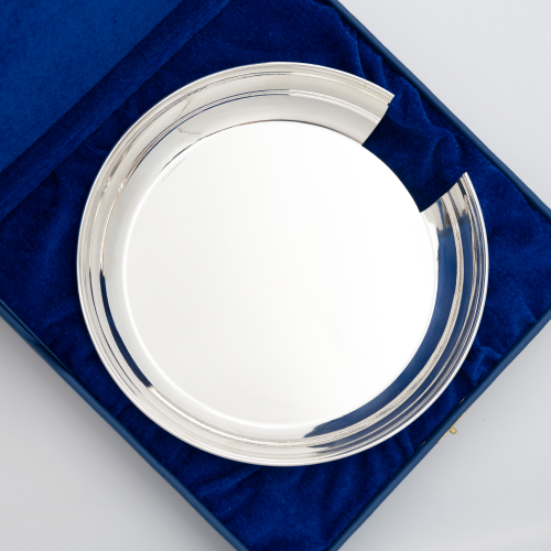 2.7.0802л Тарелица для просфор латунная в серебрении фото 3 2.7.0802л Тарелица для просфор латунная в серебрении фото 3