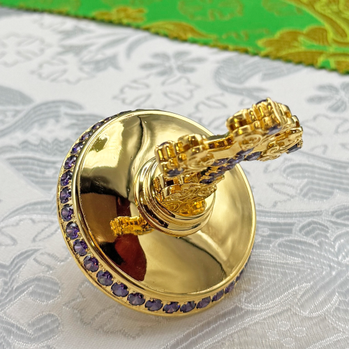 2.7.2617лп Крест на митру латунный в позолоте фото 4 2.7.2617лп Крест на митру латунный в позолоте фото 4