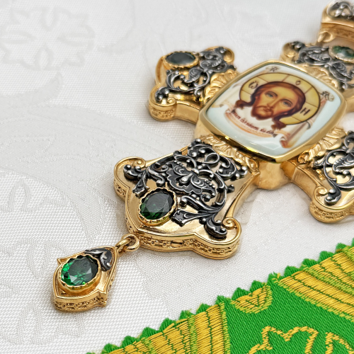 2.10.0369лпр-2/1лп Наперсный крест в позолоте фото 5 2.10.0369лпр-2/1лп Наперсный крест в позолоте фото 5