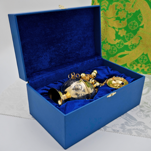 2.7.2961лпр Кадило латунное с патинированием в позолоте фото 2 2.7.2961лпр Кадило латунное с патинированием в позолоте фото 2