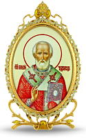 2.78.0305 Икона серебряная Святой Николай Чудотворец