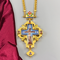 2.7.0678лпэ-2/160лп Напрестольный латунный крест в позолоте