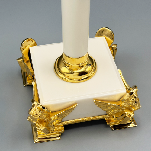 2.7.2663лпч Подсвечник в позолоте с акриловой ножкой фото 5