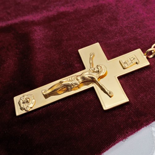 2.10.0205лп/46лп Крест наперсный Павловский латунный в позолоте фото 7 2.10.0205лп/46лп Крест наперсный Павловский латунный в позолоте фото 7