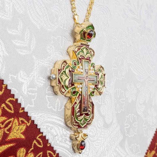2.10.0646лп-2/1лп-М Крест наперсный в позолоте фото 4