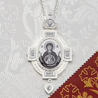 ( 2.7.1590л-2/1л )( Панагия с цепью )( Юв. Сплав )