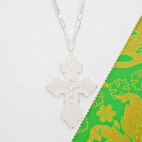 2.10.0603л/64л Крест наперсный в серебрении