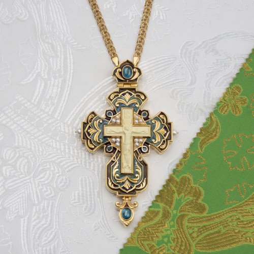 2.7.2620лп-11/1лп-К-М Архиерейский наперсный комплект в позолоте фото 8 2.7.2620лп-11/1лп-К-М Архиерейский наперсный комплект в позолоте фото 8