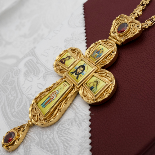 2.10.0021лп-2/1лп Крест наперсный в позолоте фото 2 2.10.0021лп-2/1лп Крест наперсный в позолоте фото 2