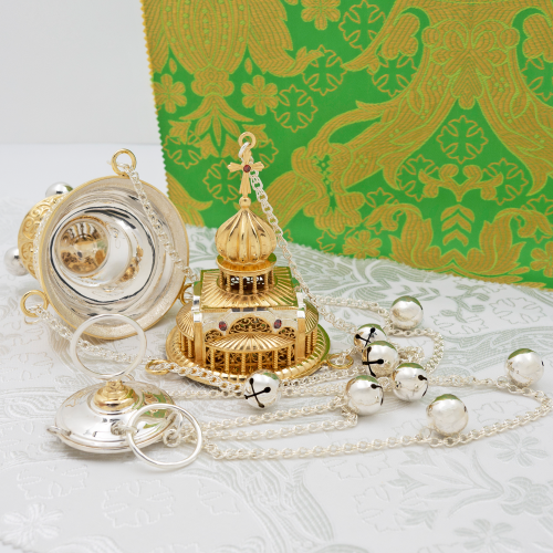 2.7.1168лф Кадило латунное с фрагментальной позолотой фото 8 2.7.1168лф Кадило латунное с фрагментальной позолотой фото 8