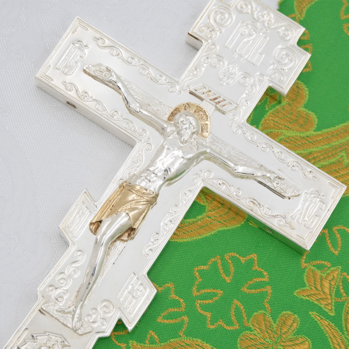 2.7.0707л Крест Требный латунный в серебрении фото 6 2.7.0707л Крест Требный латунный в серебрении фото 6