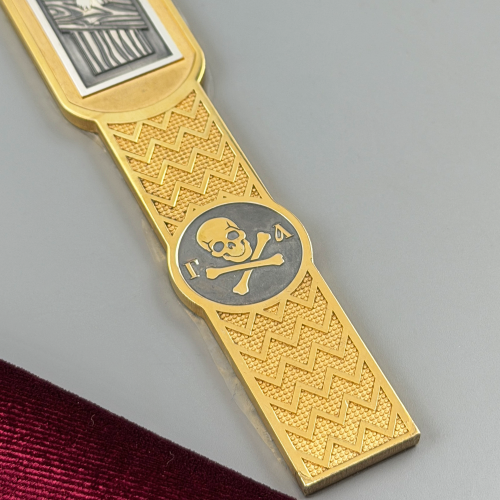 2.7.2968лпр Крест требный латунный в позолоте  фото 4