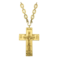 2.10.0045лп Крест церковный из латуни