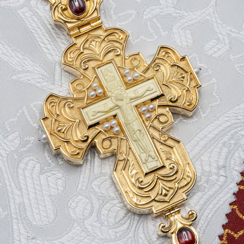 2.10.0646лп-11/1лп Крест наперсный в позолоте фото 3