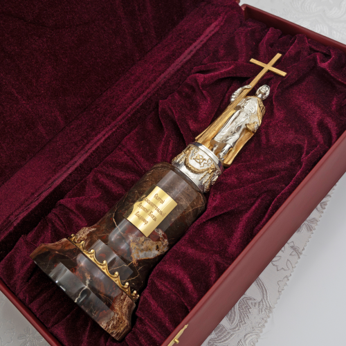 2.14.0027лф Скульптура Святой Равноапостольный Великий князь Владимир на подставке из мрамора фото 2 2.14.0027лф Скульптура Святой Равноапостольный Великий князь Владимир на подставке из мрамора фото 2