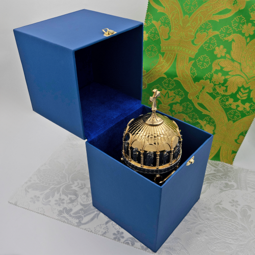 2.7.2369лнпр Сион латунный с натуральными камнями в позолоте фото 3 2.7.2369лнпр Сион латунный с натуральными камнями в позолоте фото 3