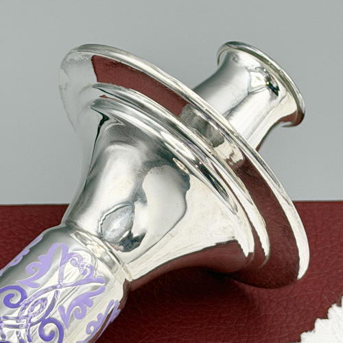 2.7.0747л Подсвечник латунный в серебрении фото 5 2.7.0747л Подсвечник латунный в серебрении фото 5