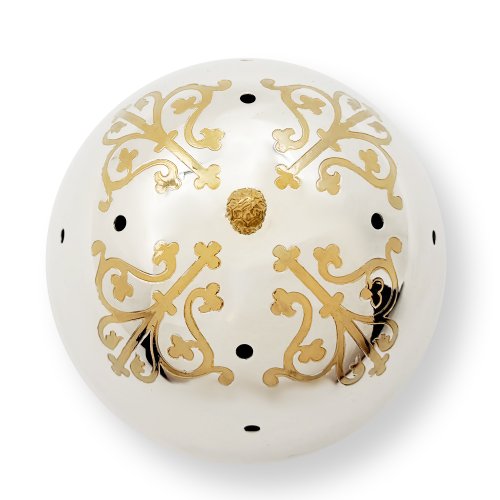 2.7.1257лф Крышка для дискоса диаметром 15 см, латунная с фрагментальной позолотой фото 5 2.7.1257лф Крышка для дискоса диаметром 15 см, латунная с фрагментальной позолотой фото 5