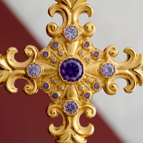 2.7.1420лп Крест на митру латунный в позолоте фото 6 2.7.1420лп Крест на митру латунный в позолоте фото 6