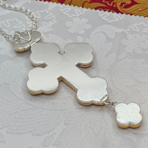 2.10.0290лф-2/1л Крест латунный с фрагментальной позолотой фото 3 2.10.0290лф-2/1л Крест латунный с фрагментальной позолотой фото 3