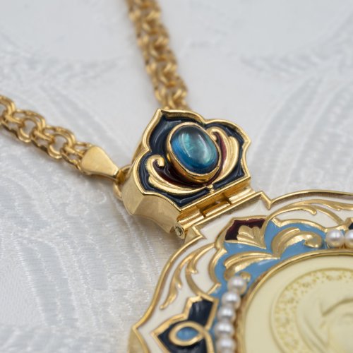 2.7.2620лп-11/1лп-К-М Архиерейский наперсный комплект в позолоте фото 5