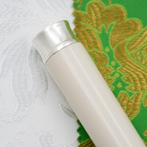 2.7.0918л Посох латунный в серебрении фото 3