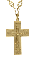 2.10.0044/23 Крест протоиерейский серебряный с цепью арт. 2.7.0223