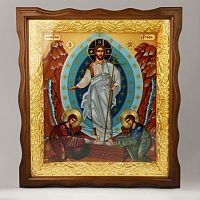 2.14.0207лпж-45 Настенная икона с образом Воскресения Христова